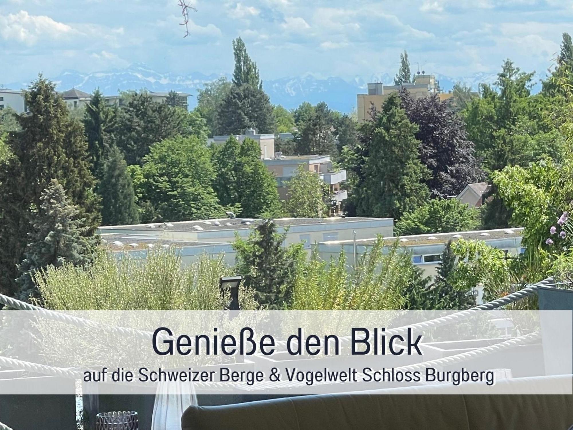 Penthouse - 3 Schlafzimmer- Sonnige Dachterrasse -Whirlpool & Alpenblick - Perfekt Fuer Romantik Oder Familienurlaub Mit Kind, Hund Willkommen - By Ferienwohnenamsee - Uberlingen Exterior photo
